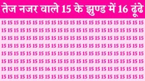 Optical Illusions: हिम्मत है तो 10 सेकंड में 15 नंबरों के झुंड में से 16 नंबर ढूंढो, बड़े-बड़े बादशाह हुए असफल
