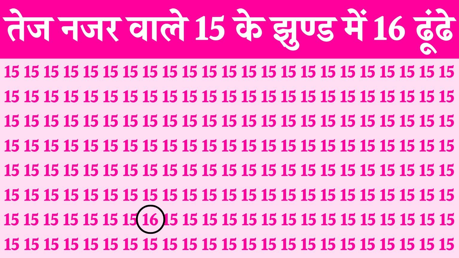 Optical Illusions: हिम्मत है तो 10 सेकंड में 15 नंबरों के झुंड में से 16 नंबर ढूंढो, बड़े-बड़े बादशाह हुए असफल