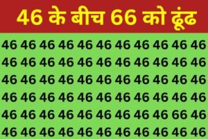 Optical Illusion: चील जैसी तेज़ नजर वाले भी 46 के बीच में छिपे 66 को ढूंढने में हुए फेल, अगर आपमें हैं दम तो ढूंढ निकालिये इसका हल