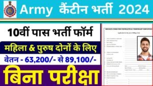 Army Canteen Clerk Vacancy: आर्मी कैंटीन में 12वीं पास बिलिंग क्लर्क के पदों पर भर्ती का नोटिफिकेशन जारी