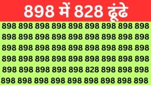 Optical Illusion : बताओ कितनी तेज है आपकी बुद्धि, पारखी नजर वाले लोग 898 में छिपे 828 नंबर को 10 सेकंड में ढूंढ निकालेंगे