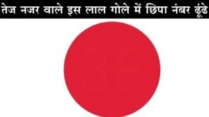 EYE Test: फटाफट कर लें आंखों को टेस्ट, 7 सेकंड में बताएं इस लाल गोले में कौन सा नंबर छिपा है