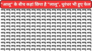 Optical Illusion: "आलू" के बीच कहां छिपा है "लालू", धुरंधर भी हुए फेल अब आपकी बारी